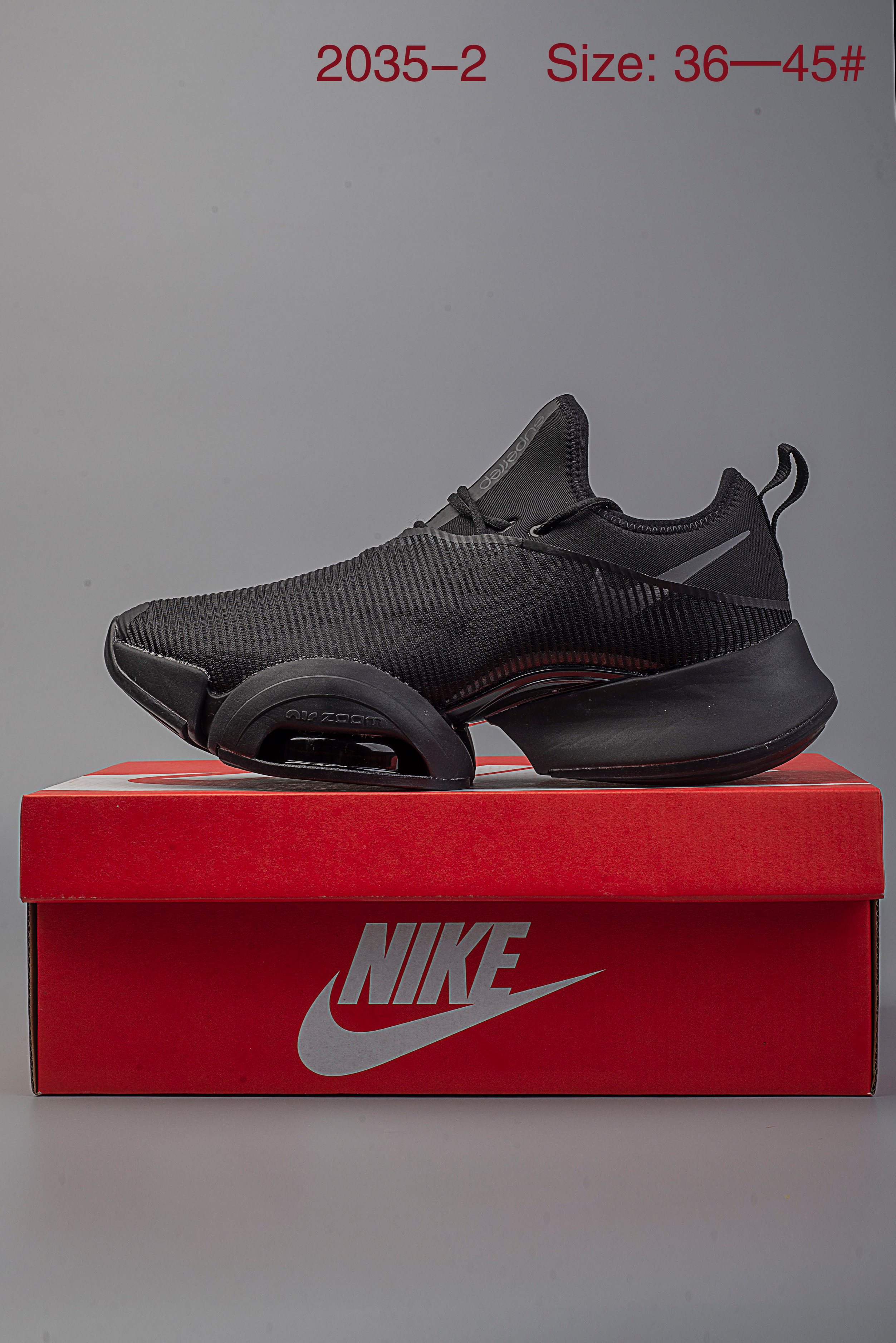 Women Nike AIR ZOOM SUPERREP All Black Shoes - Click Image to Close